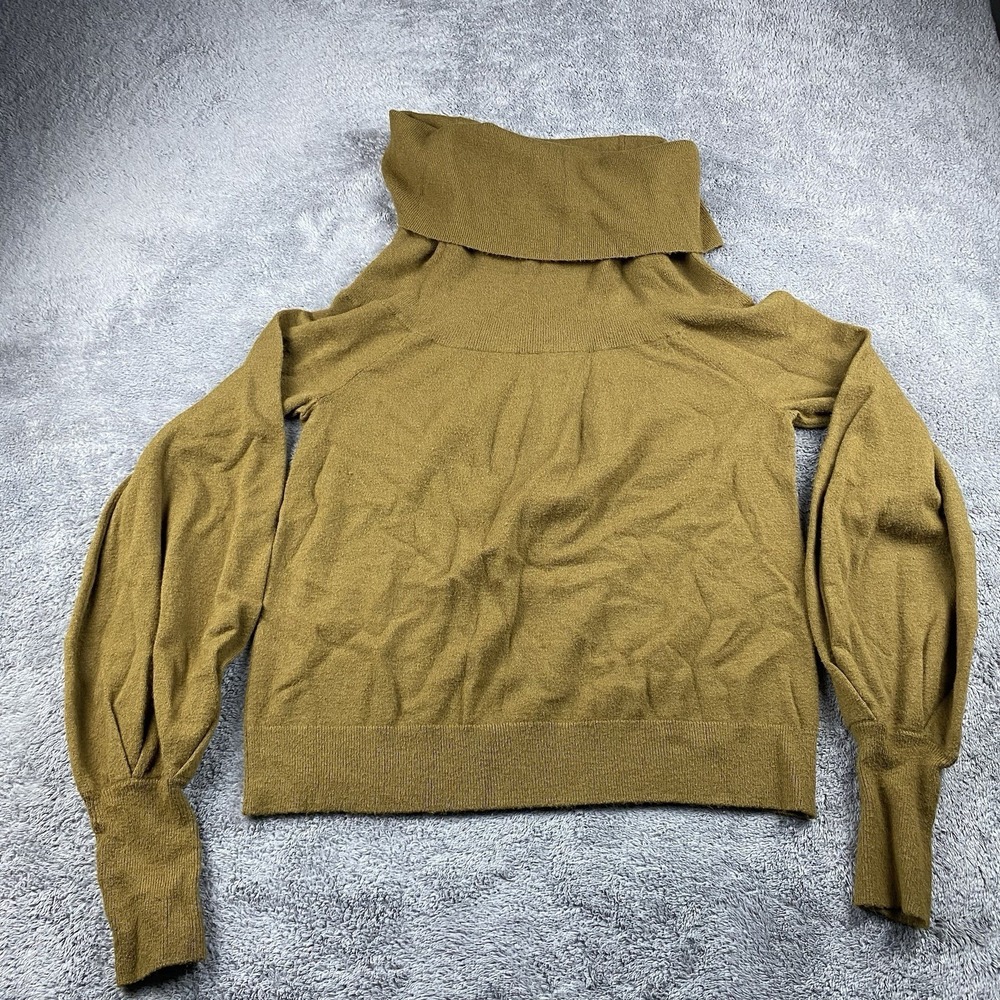 Treasure & Bond Sweater Turtleneck Pullover Womens Small Olive‎ Green